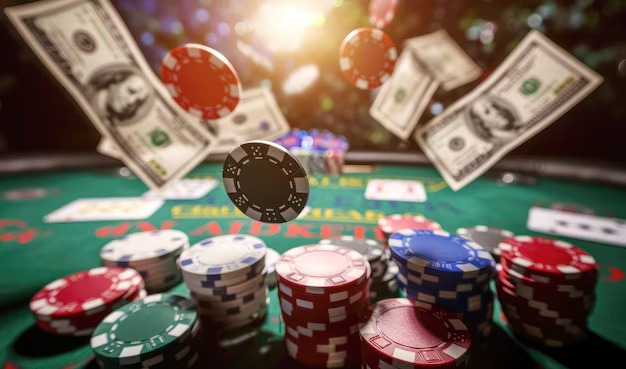 Mobile phone displaying live roulette table interface